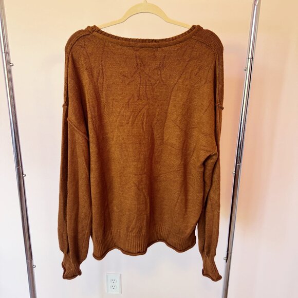 Altar'd State Chestnut Laurel Raglan Sweater NEW - Picture 9 of 9